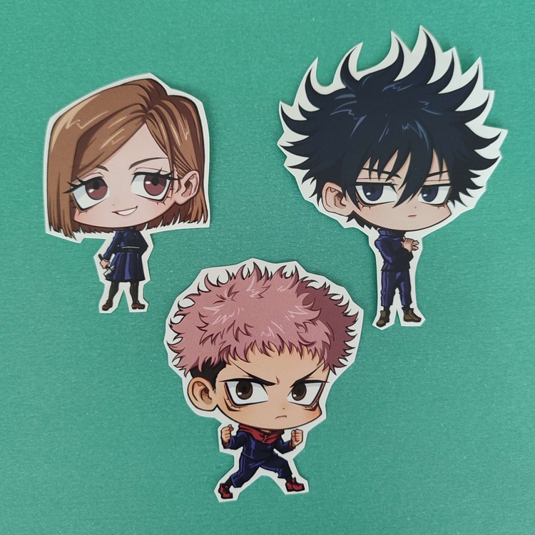 JJK 3'lü Anime Sticker Seti