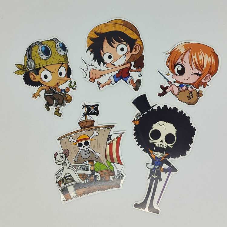 ONE PIECE 5'li Anime Sticker Seti - SET 1