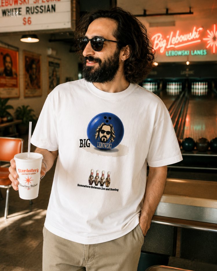 BIG LEBOWSKİ OVERSIZE ARŞİV SERİSİ (KALIN KUMAŞ) BEYAZ T-SHİRT