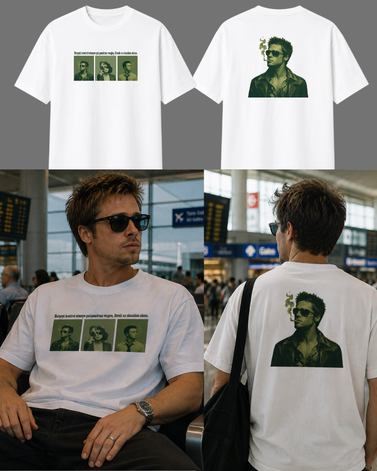 DÖVÜŞ KULÜBÜ TYLER DURDEN BASKILI TSHİRT
