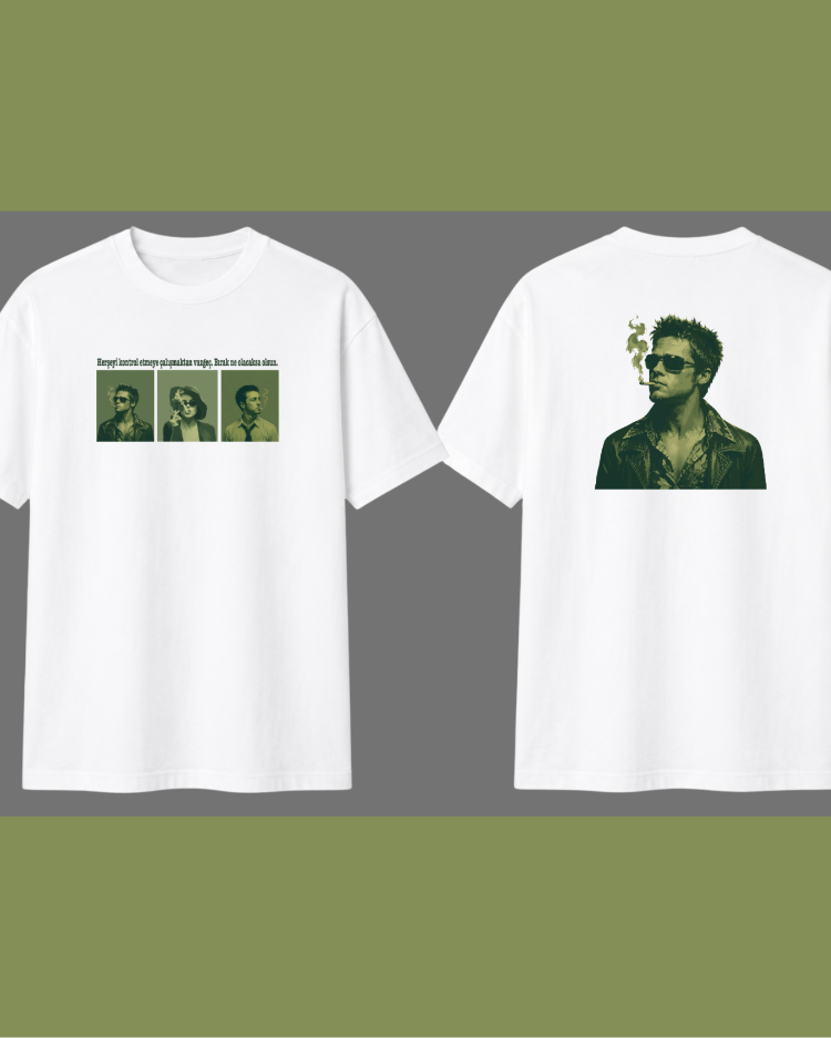 DÖVÜŞ KULÜBÜ TYLER DURDEN BASKILI TSHİRT