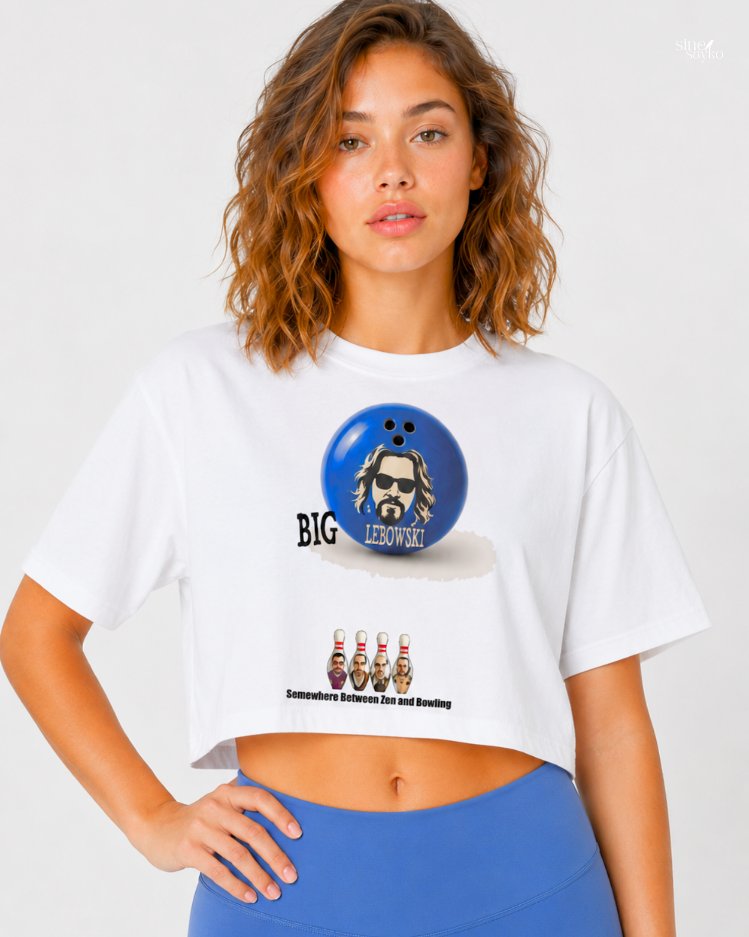 BİG LEBOWSKİ BEYAZ CROP