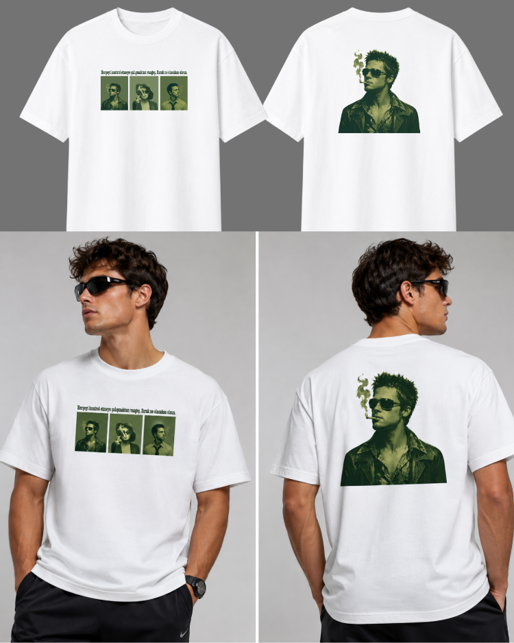 DÖVÜŞ KULÜBÜ TYLER DURDEN BASKILI TSHİRT