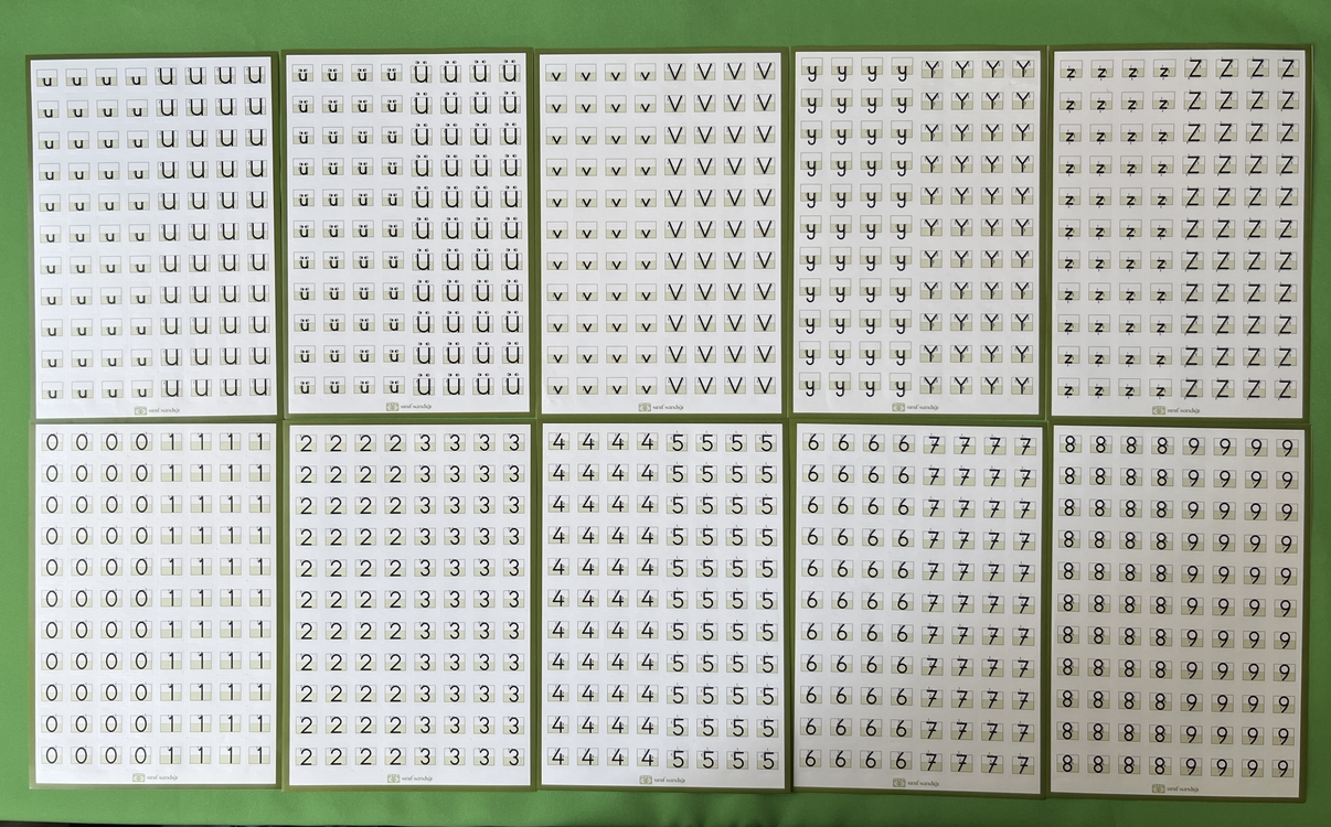 Harf ve Rakam Öğretimi Stickerı