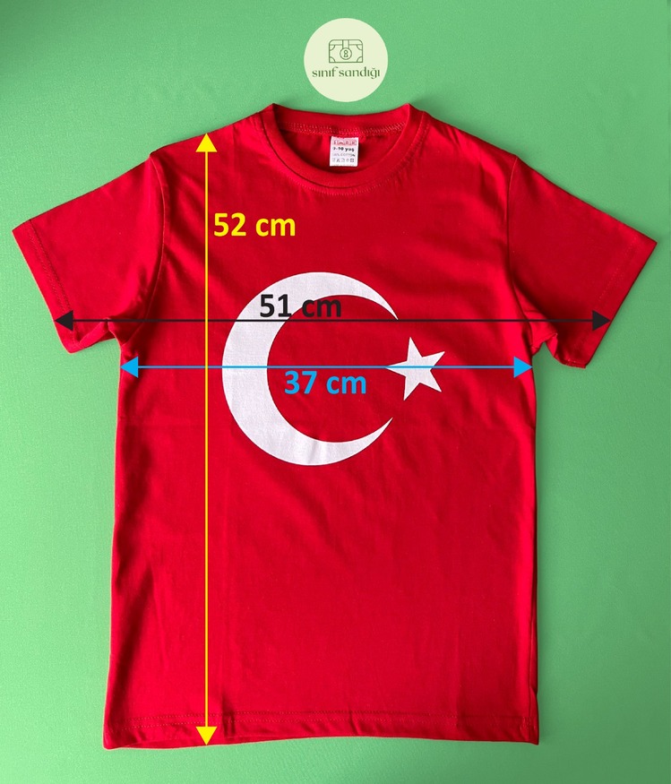 Bayraklı Tişört (9-10 Yaş)