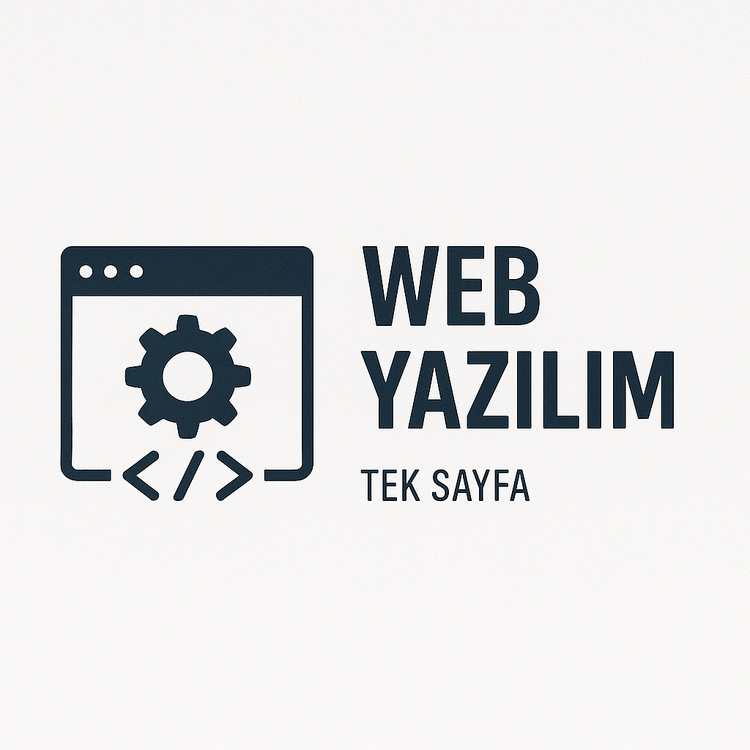 Tek Sayfa (One Page) Web Yazılım
