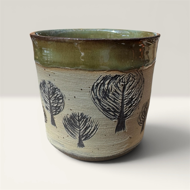 Orman Esintili Stoneware Bardak - Bahar Serisi