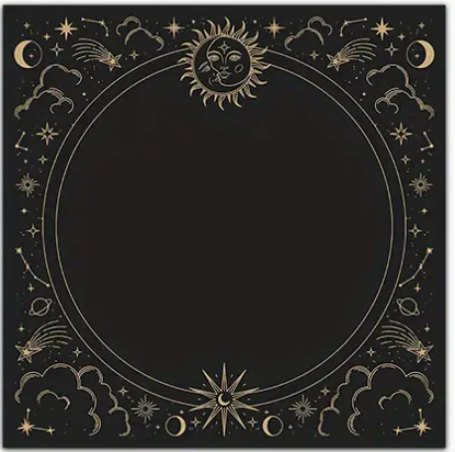 Güneş Sunak Bezi ve Tarot Masa Örtüsü Altar