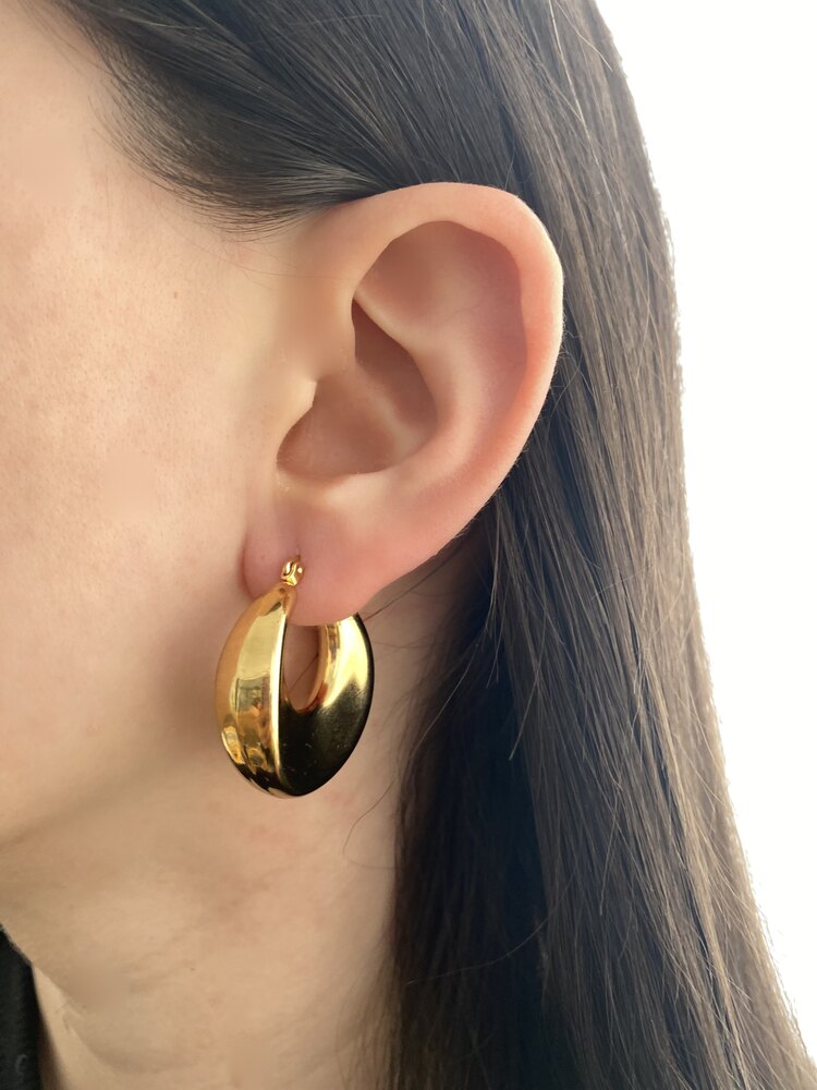 Gold Halka Model Küpe