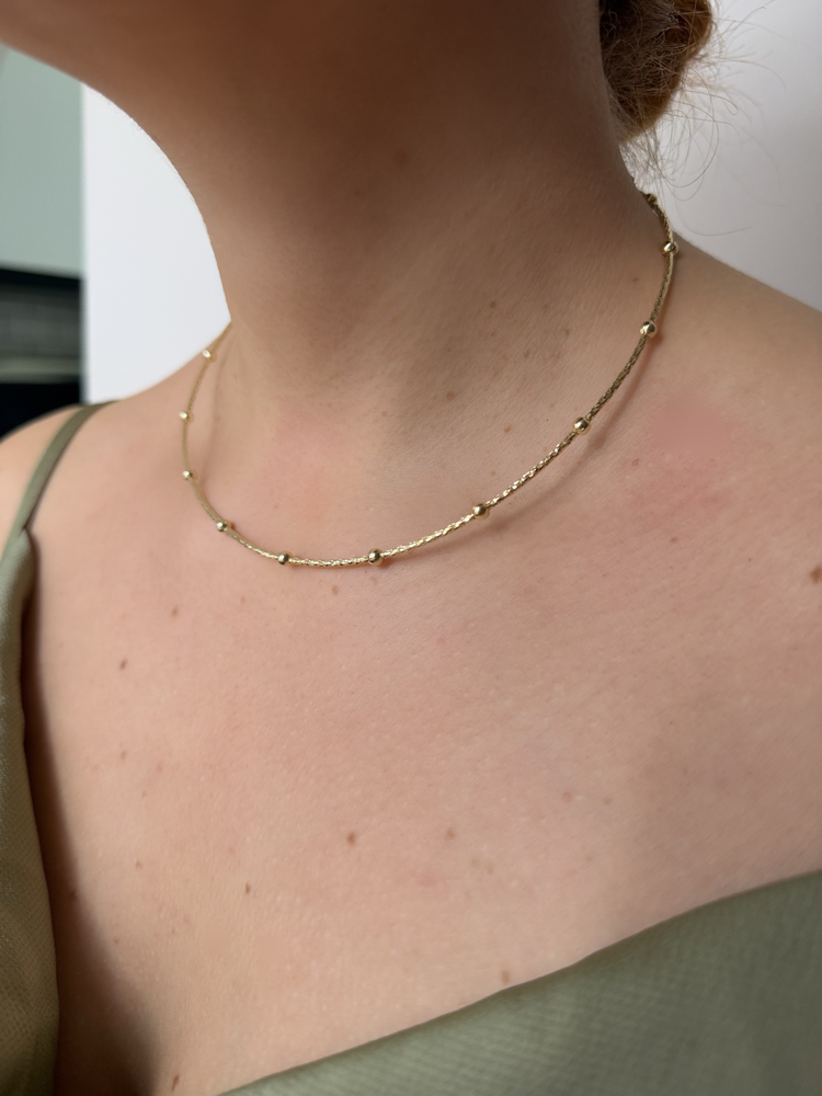 Choker Topçuk Kolye
