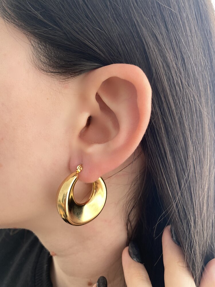 Gold Halka Model Küpe