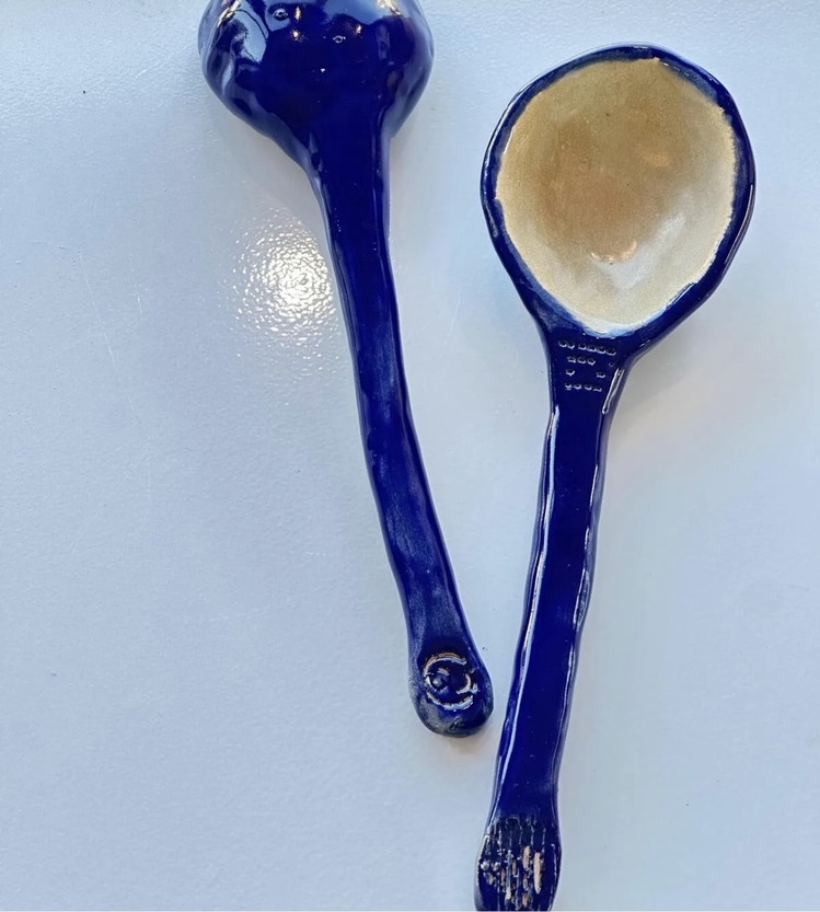 Indigo Seramik Kaşık 26 cm