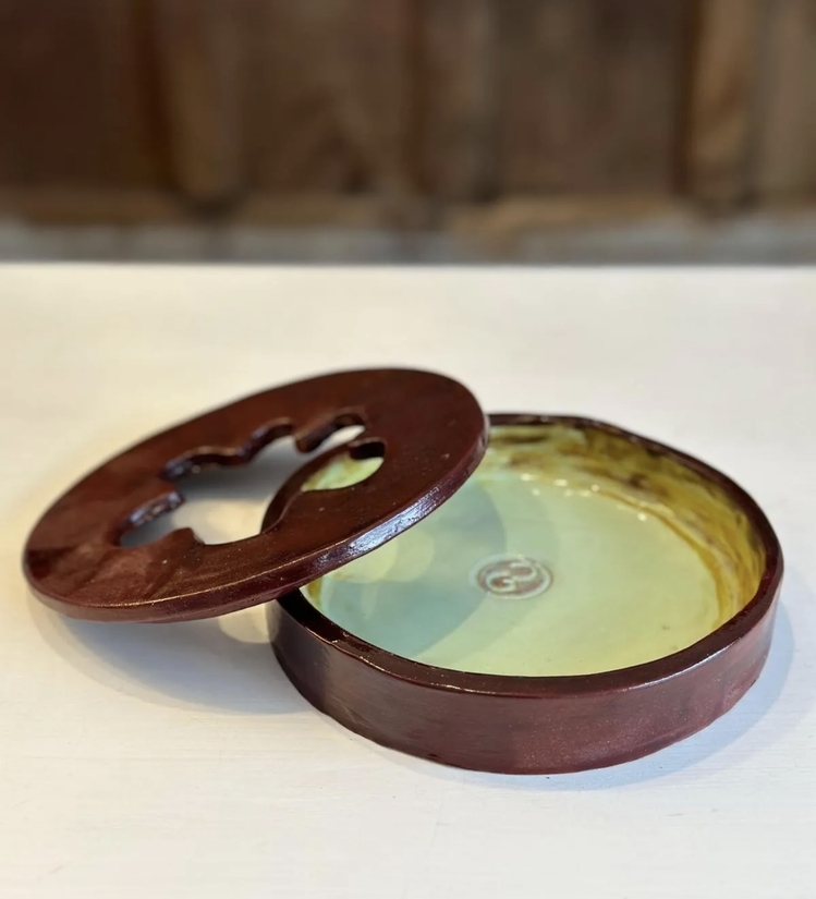 Kahve&Yeşil Seramik Küllük