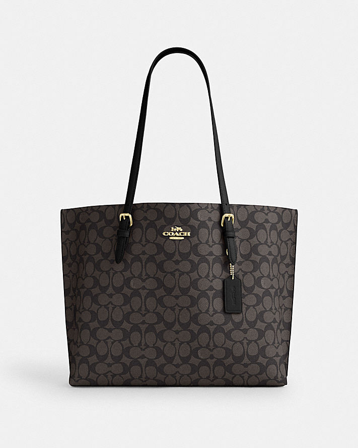 MOLLIE TOTE BAG IN SIGNATURE CANVAS