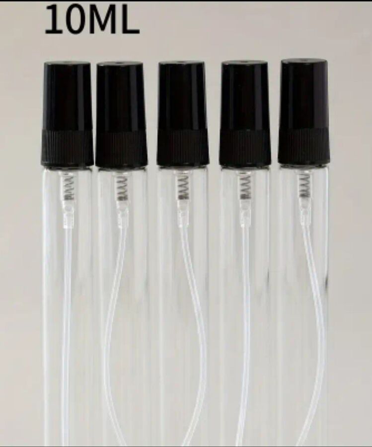 10ml Tester  plastik kapak cam şişe 