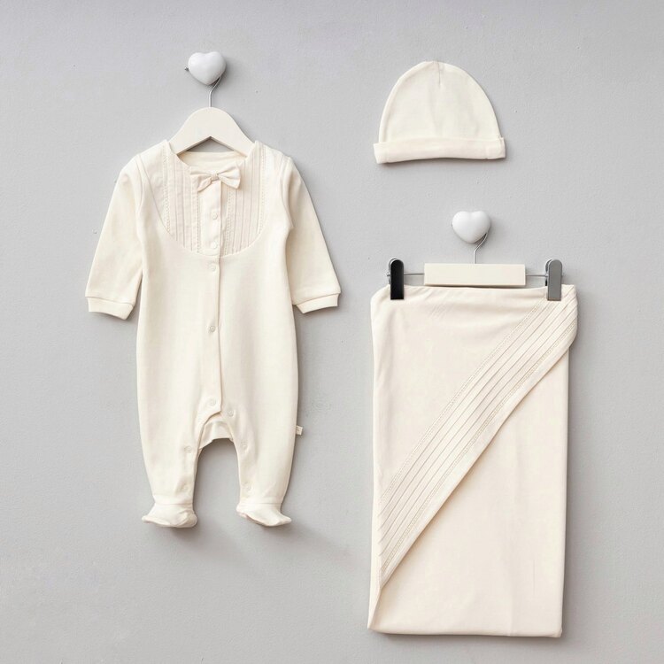Pugi Baby Nervürlü 3 Lü Set