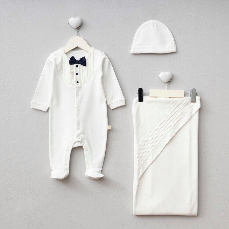 Pugi Baby Nervürlü 3 Lü Set
