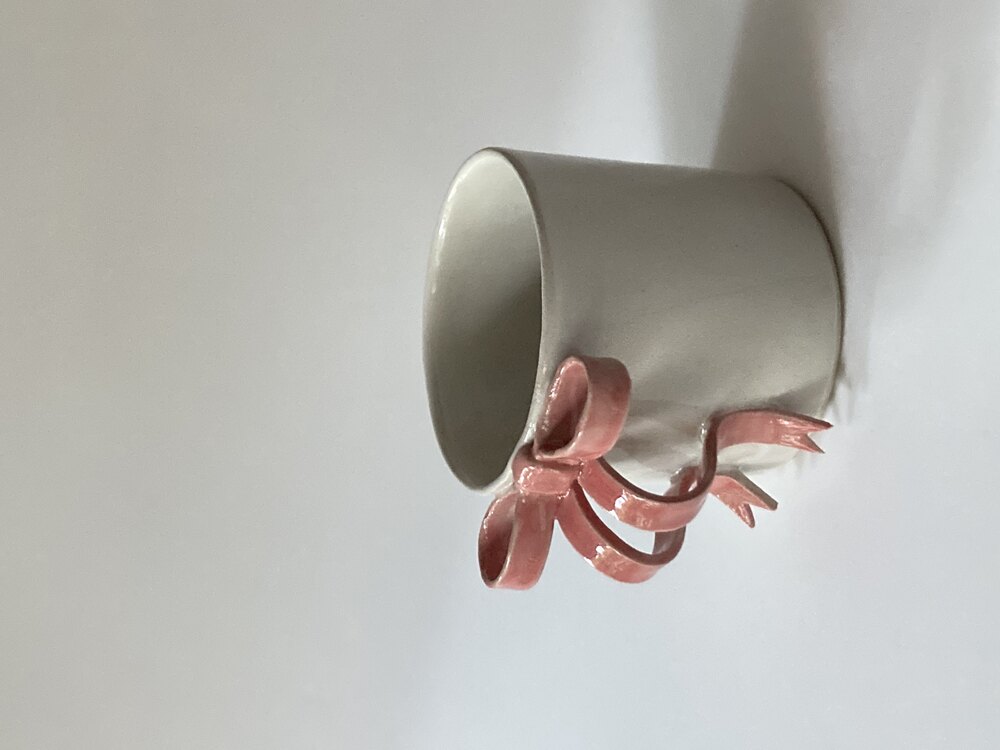PEMBE FİYONKLU BARDAK