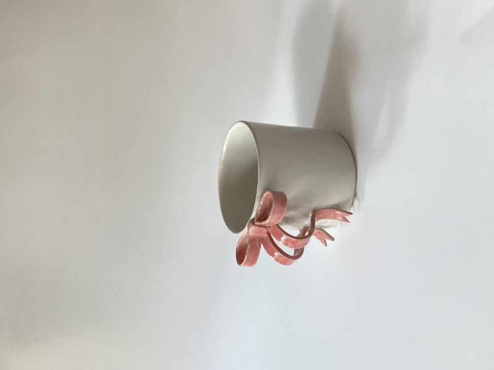 PEMBE FİYONKLU BARDAK