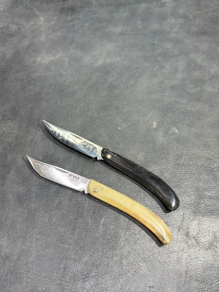 Koç Boynuzu Kabze Fransız T5 Çelik Eğri Model Sivas Çakısı (Toplam 17 cm)