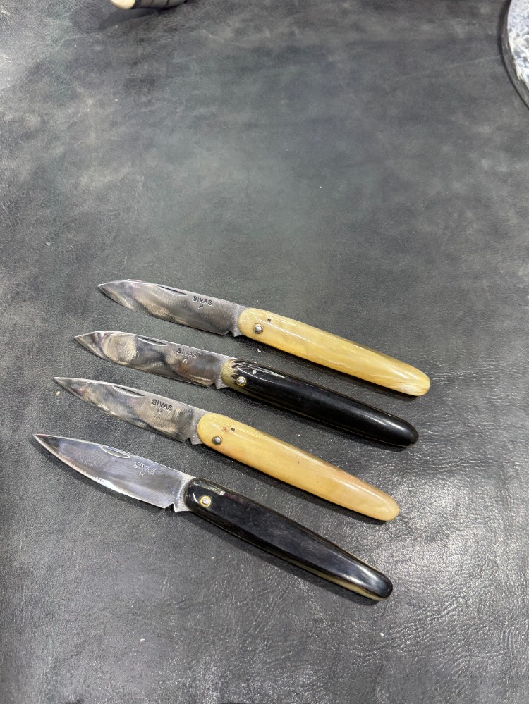 Koç Boynuzu Kabze Fransız T5 Çelik Sivas Çakısı (Toplam 19 cm)