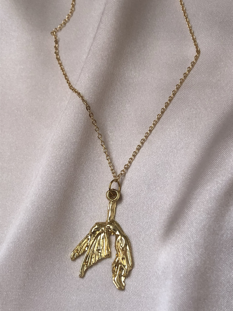 Gold melek kolye