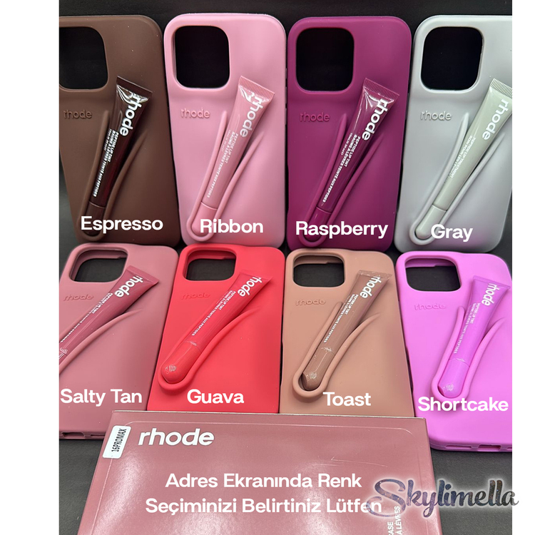 Rhode Lips iPhone Kılıf + Gloss Set