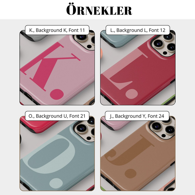 Kişiye Özel Harfli Bumper Kılıf