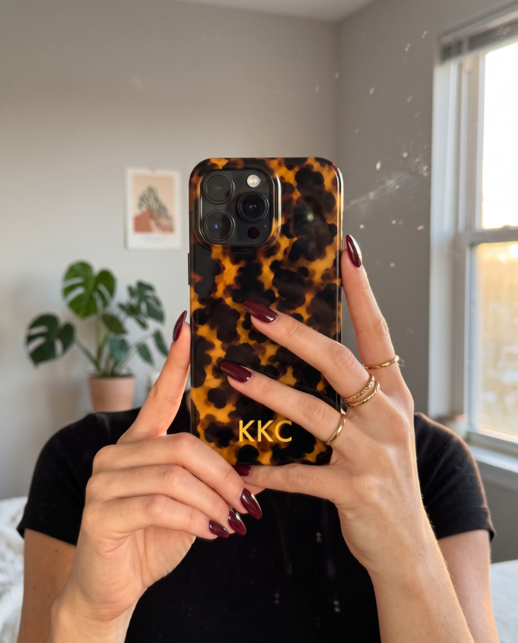 Kaplumbağa Kabuğu Desenli iPhone Kılıf