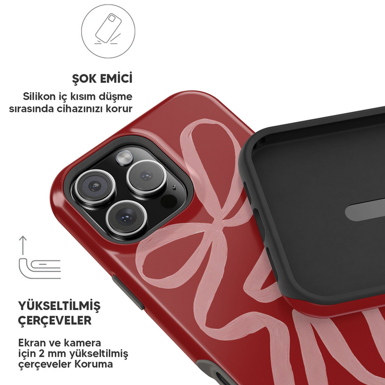 Renkli Fiyonk Bumper Kılıf