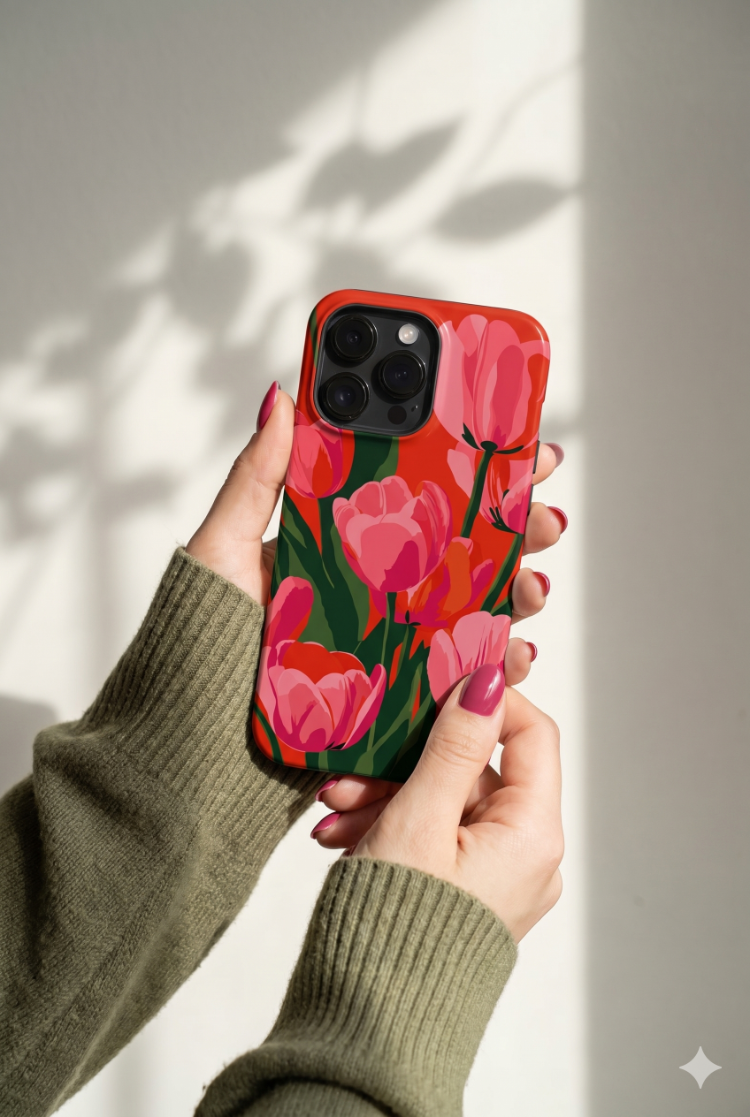 Lale Bahçesi Bumper iPhone Kılıf