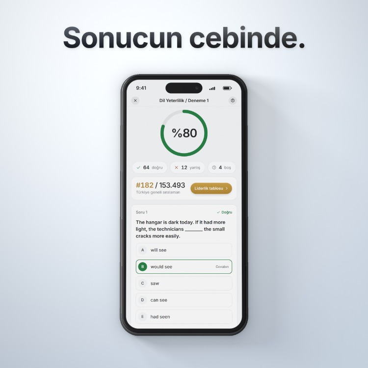 Hava Aracı Bakım Personeli Dil Yeterlilik Seti