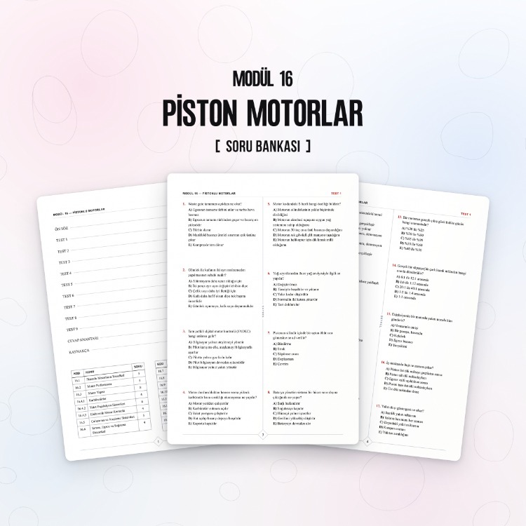 Modül 16 - Piston Motorlar (Set)