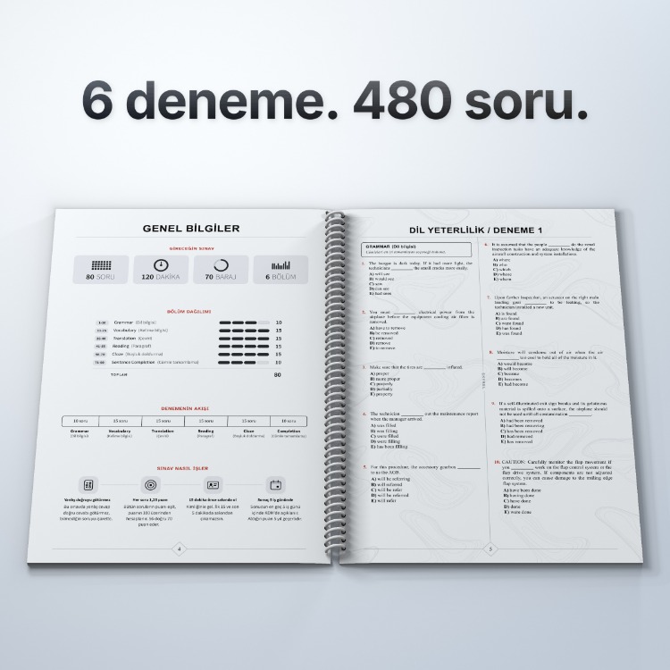 Hava Aracı Bakım Personeli Dil Yeterlilik Seti