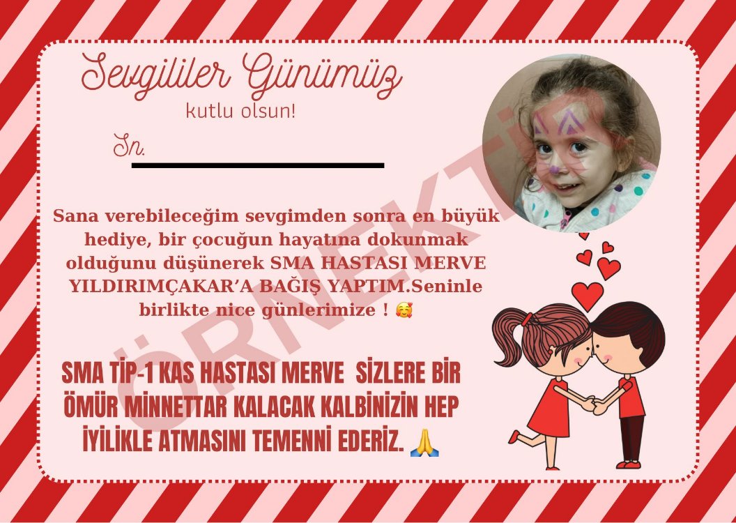 Sevgililer günü kartı 