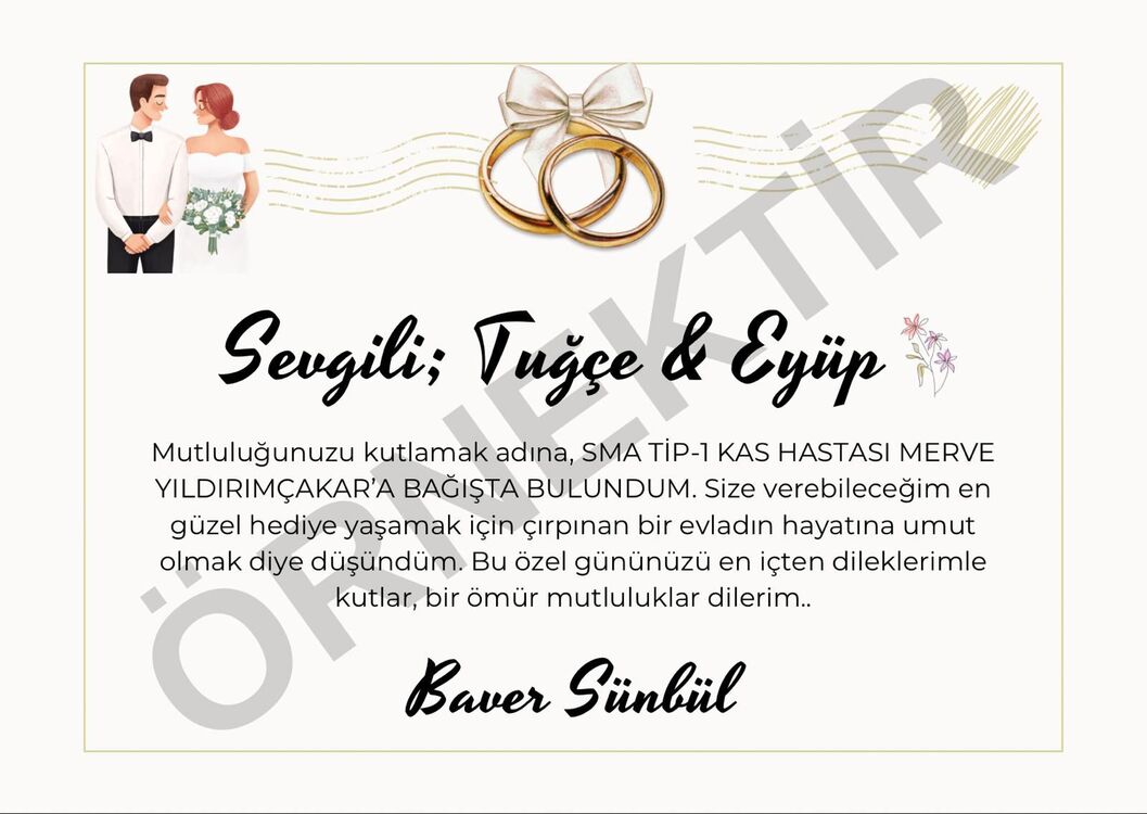 NİŞAN / DÜĞÜN TEBRİK KARTI