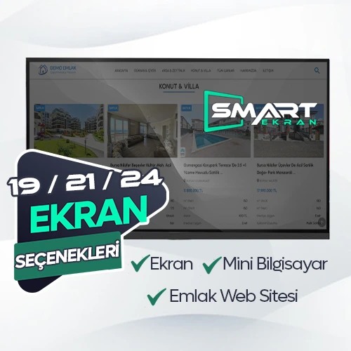 Emlak İlan Bilgi Ekranı (19 Inc)