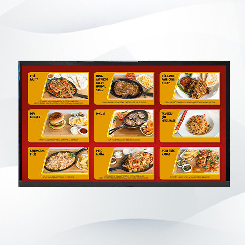 Restoran Menü Bilgi Ekranı (19 Inc)