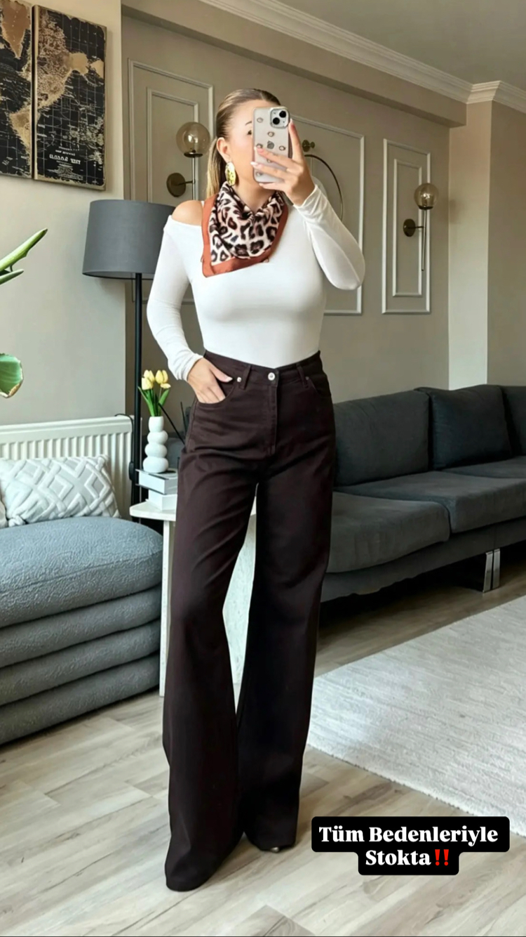 Acı Kahve İspanyol Pantalon