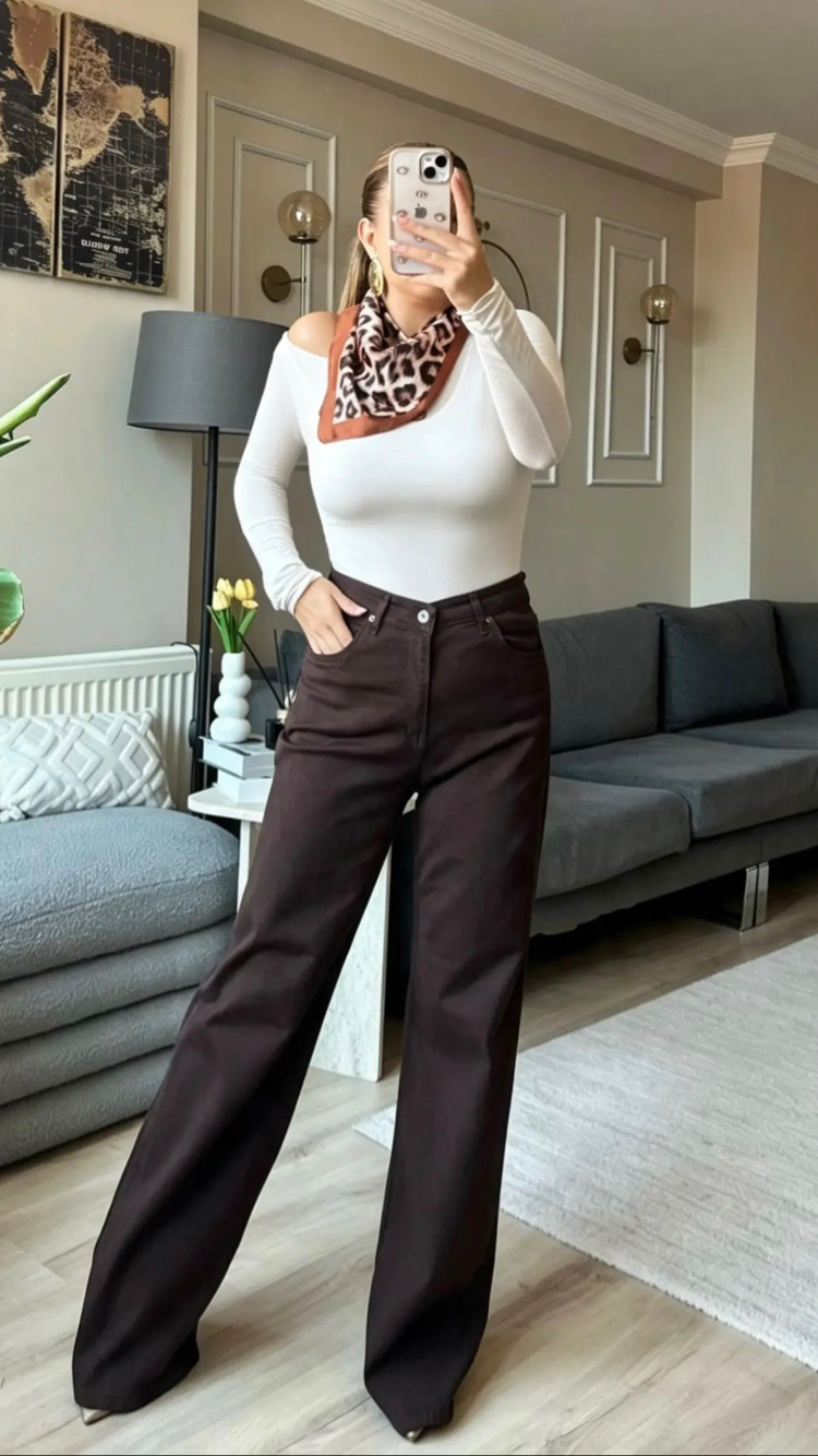 Acı Kahve İspanyol Pantalon