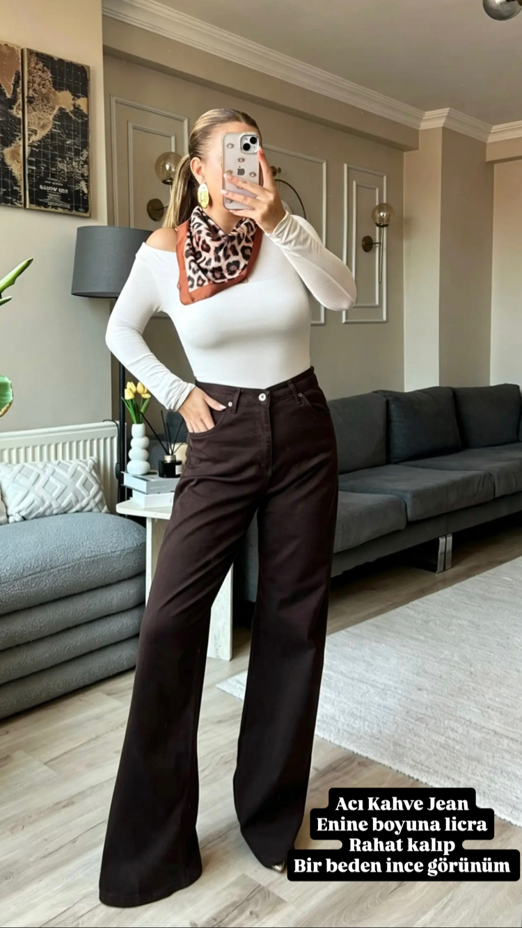 Acı Kahve İspanyol Pantalon