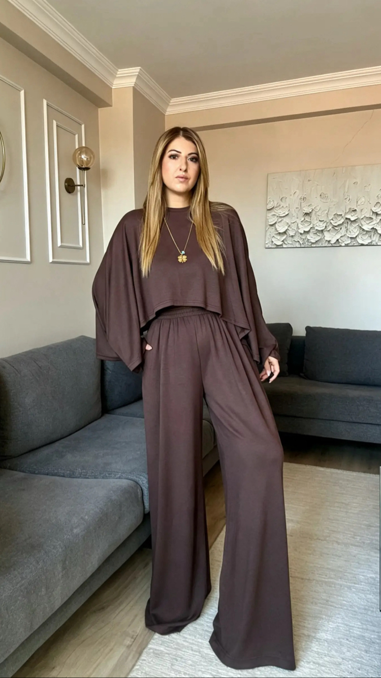 Kahve Pelerin Takım