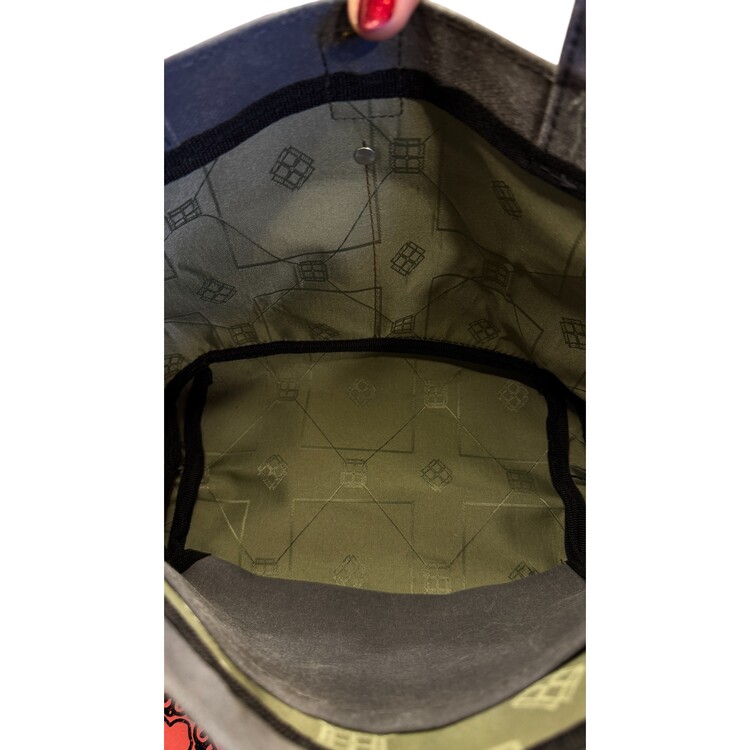 Cepli Kanvas Tote Çanta-Gri