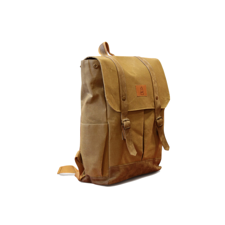 Büyük Boy Unisex Sırt Çantası-Camel