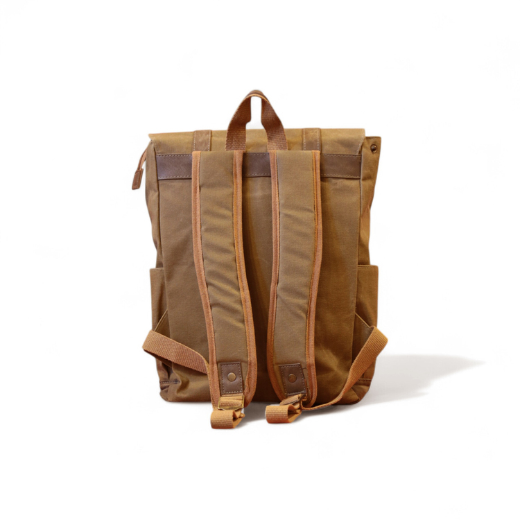 Büyük Boy Unisex Sırt Çantası-Camel