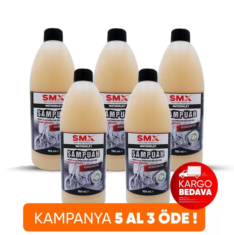 Motosiklet Şampuanı 750 ml  5 Al, 3 Öde!