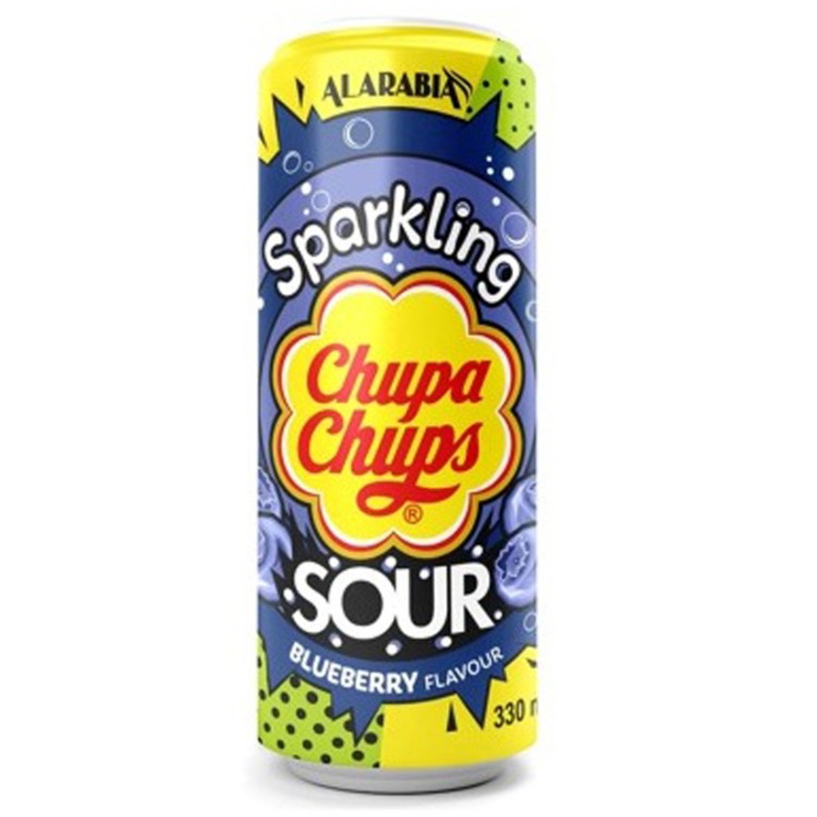 Chupa Chups Sparkling Ekşi Yaban Mersini Aromalı İçecek 330 Ml