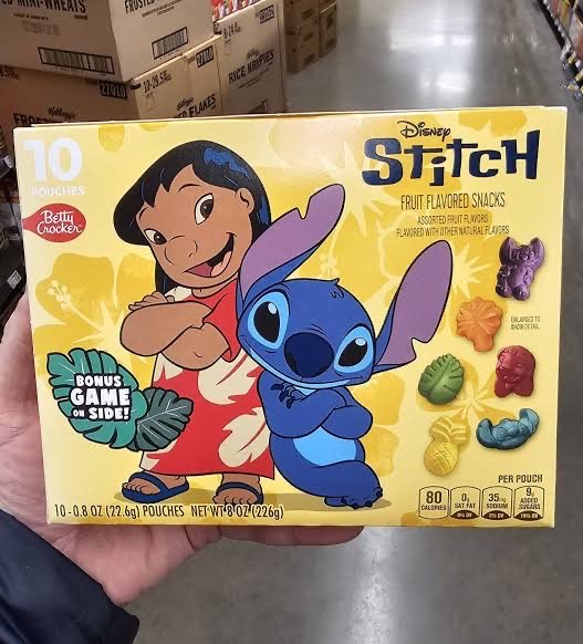 stitch fruit flavored snacks
