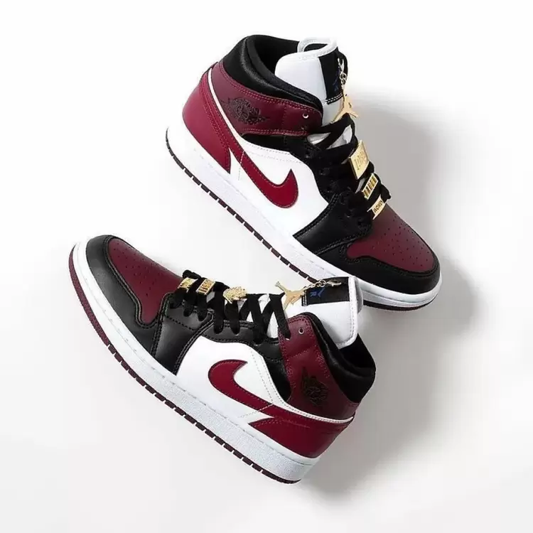 Nike Air Jordan 1 Mid SE Black Dark Beetroot