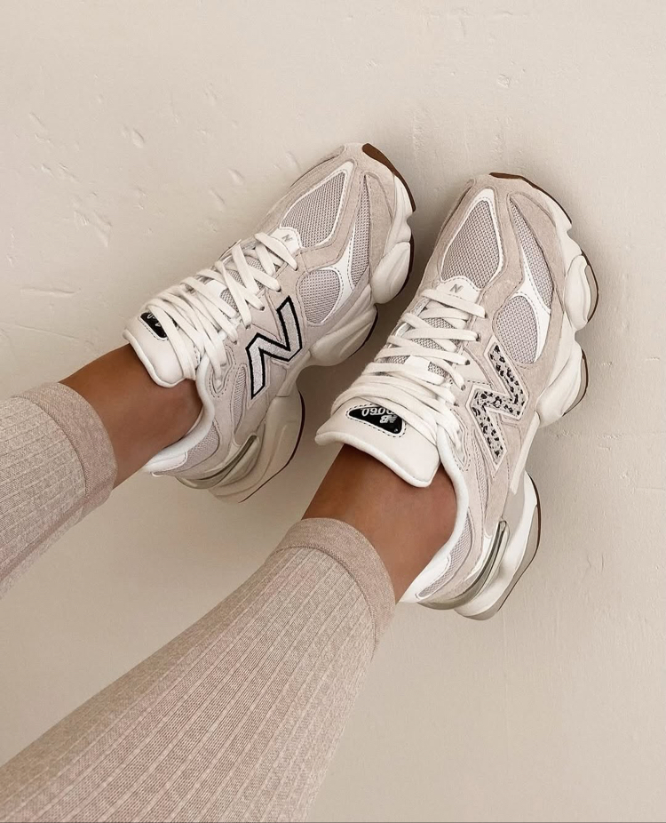 New Balance 9060 Sea Salt Leopard Print